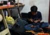 Pengrajin Sarung Tangan Motor Kulit